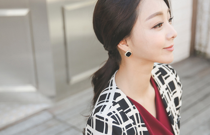 巴利阿里图案纯色外套