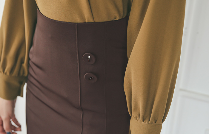 侧刀尖键MIDI裙子