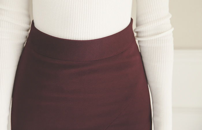 对角切褶边和海军上将裙子（冬季）