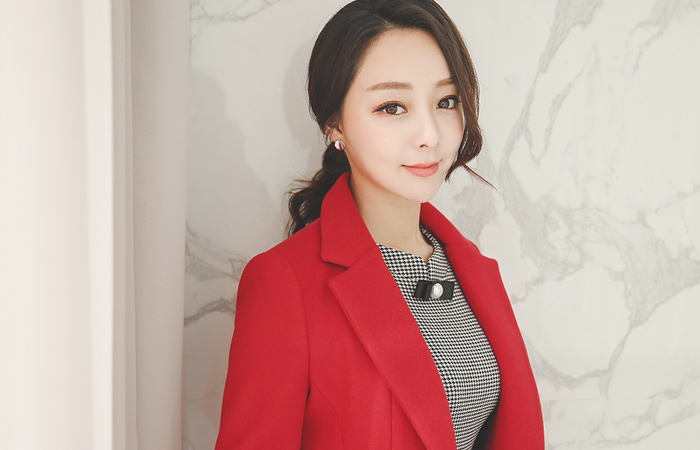 最少零售方案切口呢子大衣