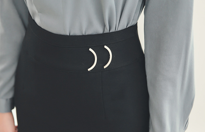 正式金属装饰品ħ线条裙子