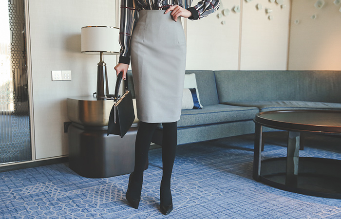 雅顿高腰裙子（冬季）