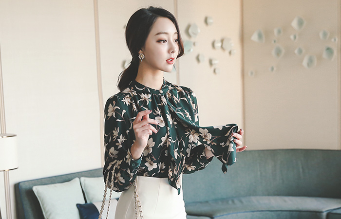 玉兰拉弗尔行女衬衫