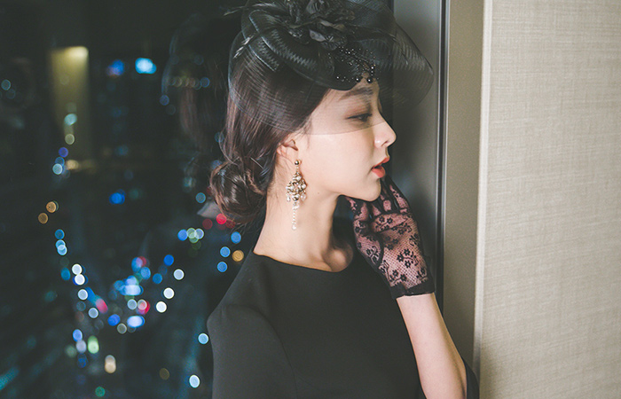 优雅立方铁梅花SET连衣裙