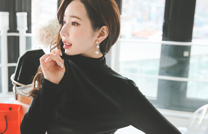 漏斗高龄貂绒上衣顶