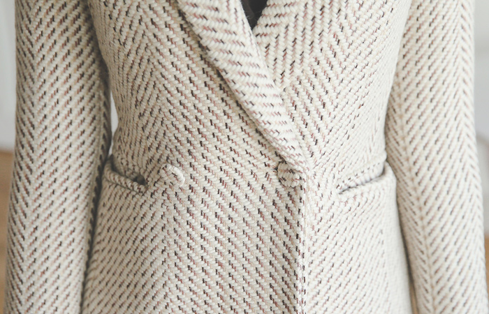 布雷德·泰勒修身羊毛大衣