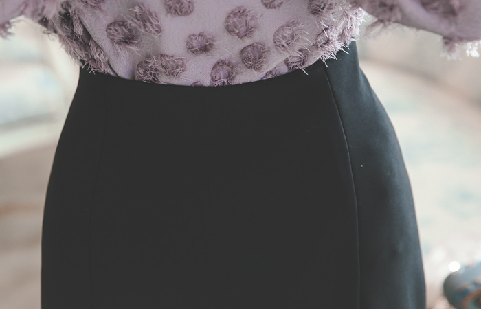 倒切口美人鱼裙子