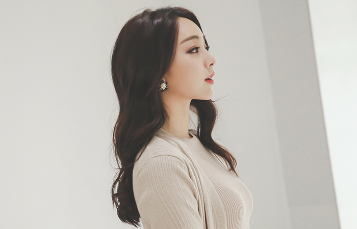 普罗旺斯按钮长款针织衫开衫