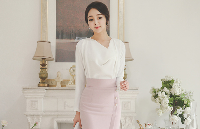 优雅披罩女衬衫