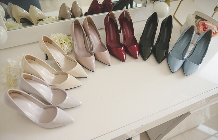 [模特穿32茶]开口漆皮高跟鞋（2/7 /9厘米）