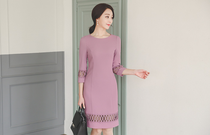 广泛利印花连衣裙