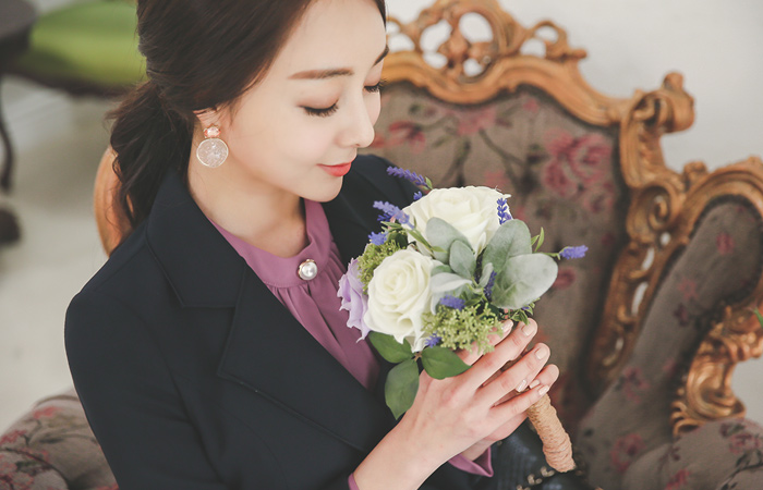 联锁束腰一个线条外套