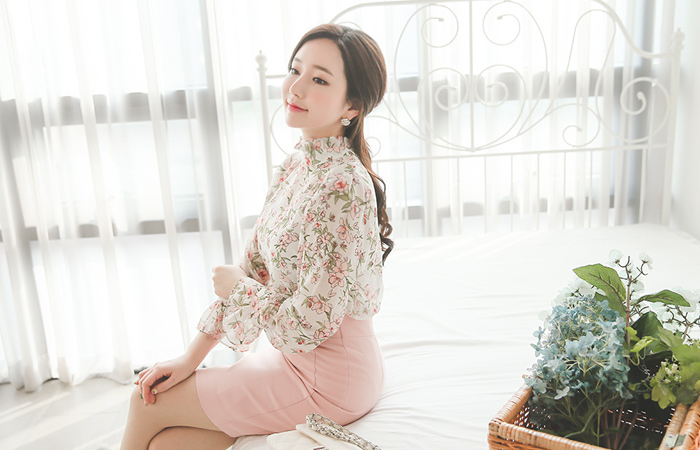 Saffronゑ皱真丝女衬衫