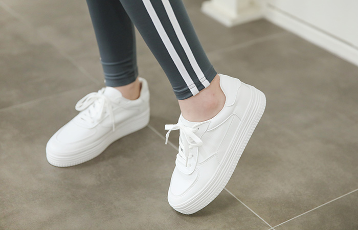 休闲牛皮胶底帆布