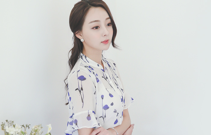 远见半开透明的女人衬衫