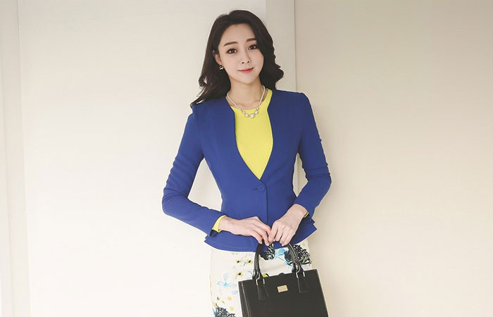 简单的双镶边外套