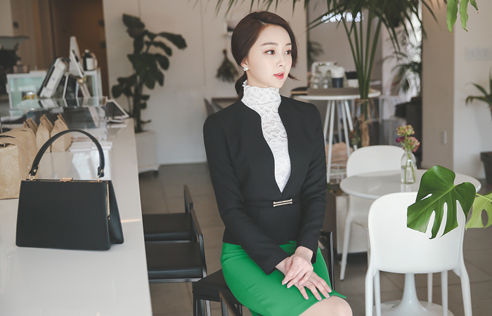 波百褶百洁布射击外套