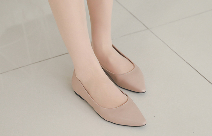 赫本平底鞋细高跟皮鞋