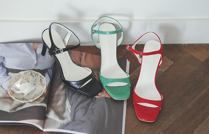 Vivid Square Peel /束带凉鞋鞋跟