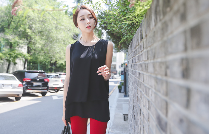 金棒折叠双长衬衫