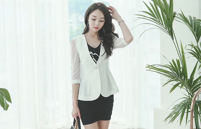 透明夹克peplum夹克Ⅱ