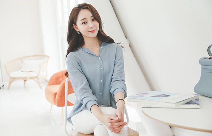 优质透明衬衫女衬衫