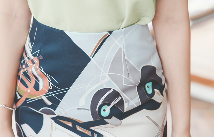 奢华裙灯光高裙子