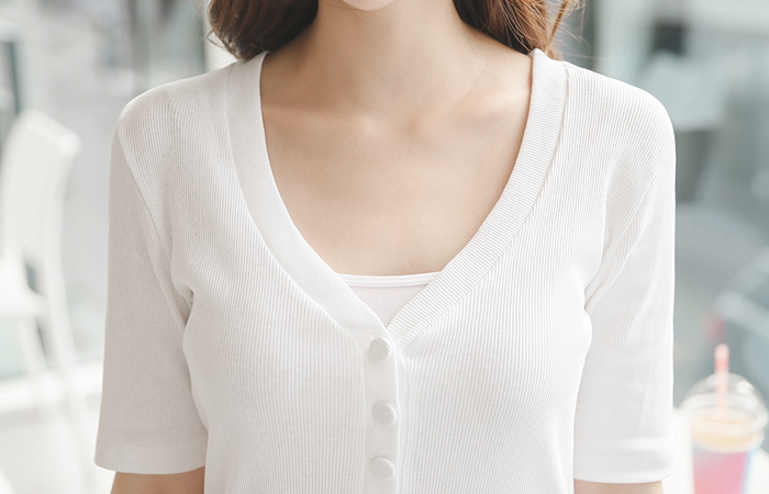 5键DIP beuyinek袖T恤衫