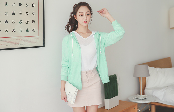 夏天板棉卫衣夹克