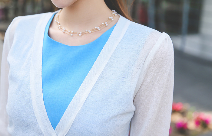 褶饰肩短外套无钮女短上衣