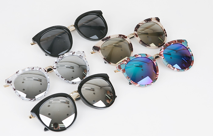 [34]汽车象Tta金点镜太阳眼镜/划痕