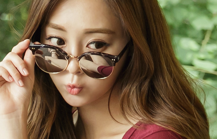 [34]汽车追踪大理石镜子太阳镜/划伤