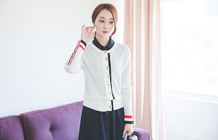 Tom Striped Bam开衫