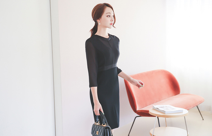 绸缎衬里袖套衣衣裙