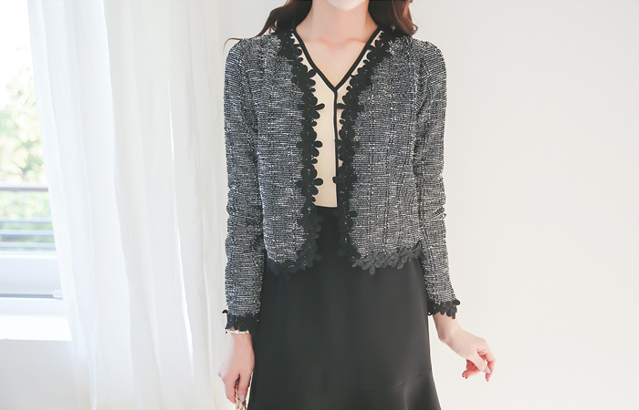 可可女士花短夹克