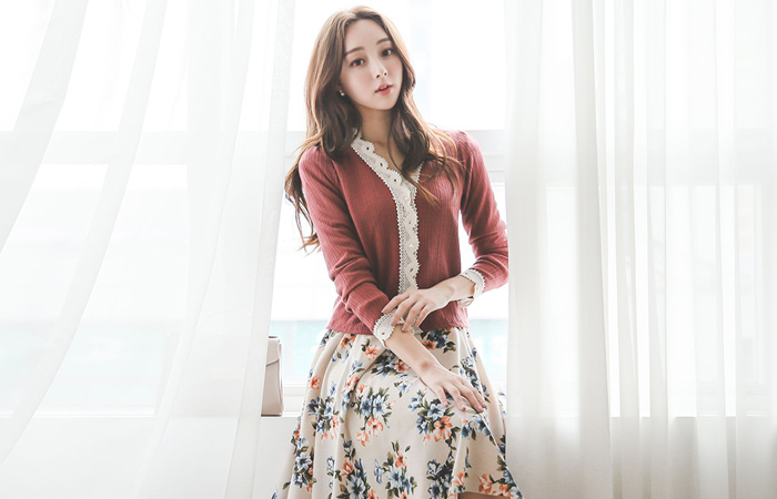 Klingel islet蕾丝开衫