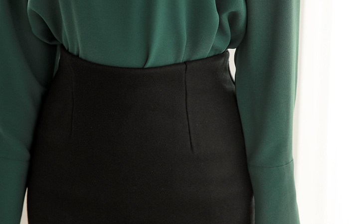 基本羊毛羊毛裙子