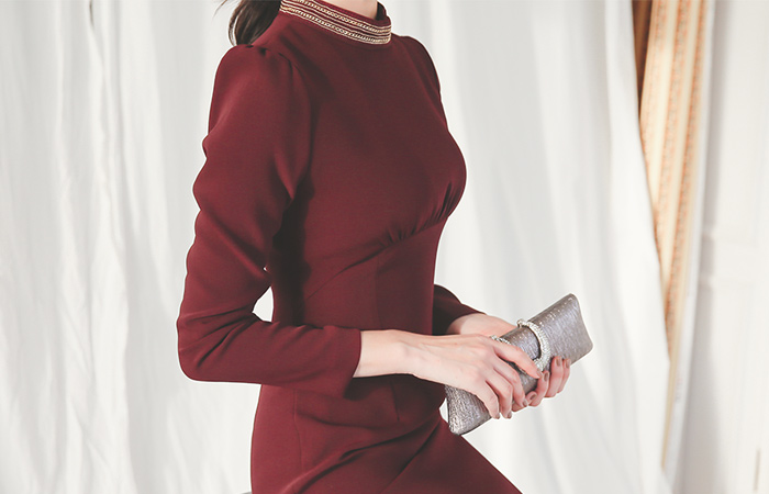 Gleam Gold Chain Volume Pin Chip衣衣裙