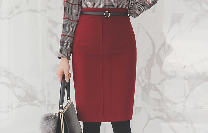 回到褶banhayi MIDI裙子