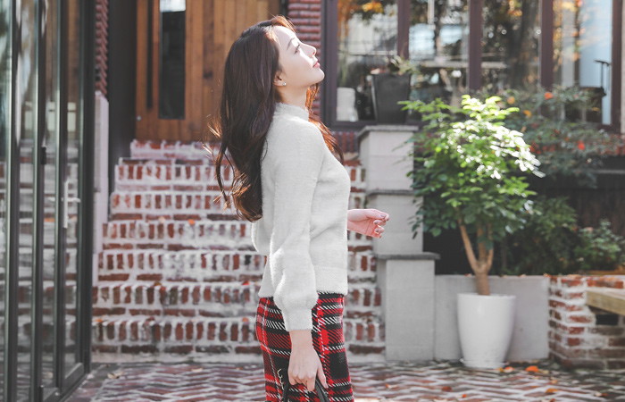 翼袖卷袖极地织织衫