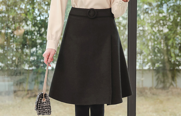 Agnes A线羊毛裙II