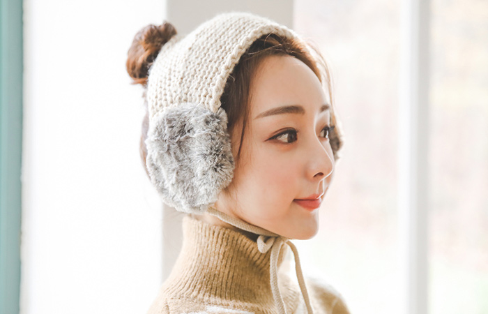 麻花型针织衫耳朵