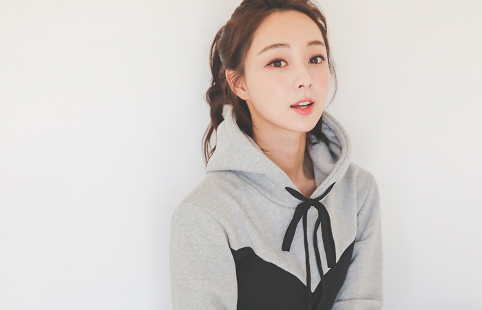 甜蜜心形线条卫衣 加绒连衣裙