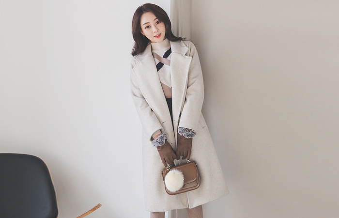 柔丝内袋双棉衣呢子大衣