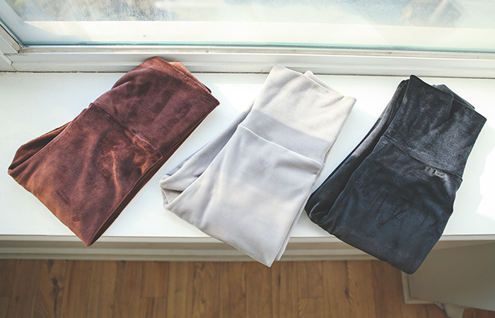 柔丝貂皮天鹅绒弹力高打底裤