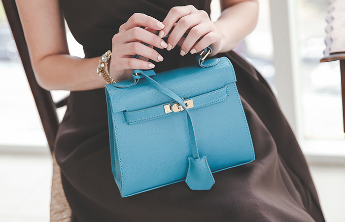 [模特穿36次]鲜明 迷你 Kelly 手提包