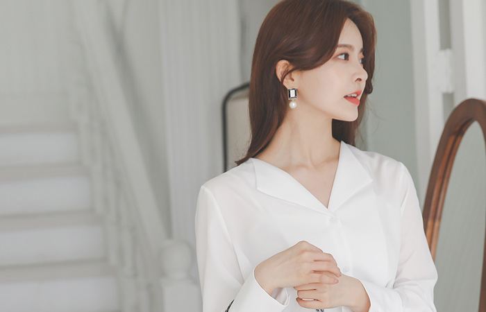 基本 翼领 V字领 罩衫