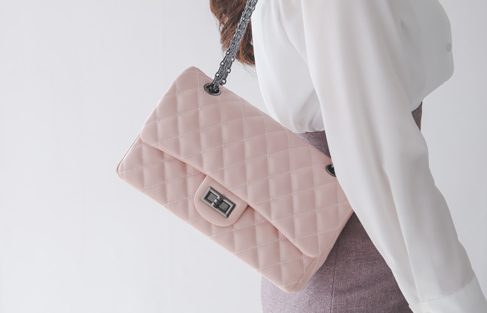 古典 钻石绗缝 手提包