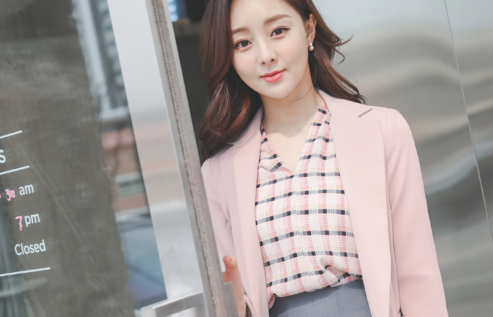 时尚 基本 单扣 单个 夹克