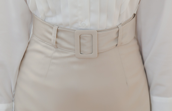 春季 束带 H字型 基本 长款 裙子